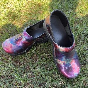 Watercolor Splash Dansko Clogs